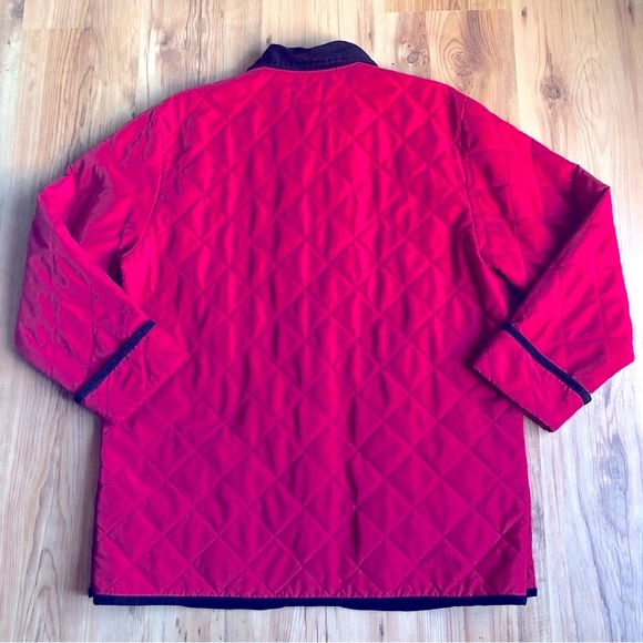 Vintage DESERT HEAT Quilted Jacket Christmas Embroidery Red Medium Women’s - Picture 5 of 16